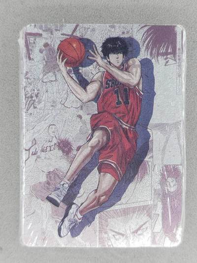 龙虎卡牌-七九场（满200元包邮，无佣金，每周六结拍，欢迎送拍） - 【原封】粗闪套卡 星宿文创 灌篮高手 一套 (11张全 湘北五虎&山王五虎&晴子)