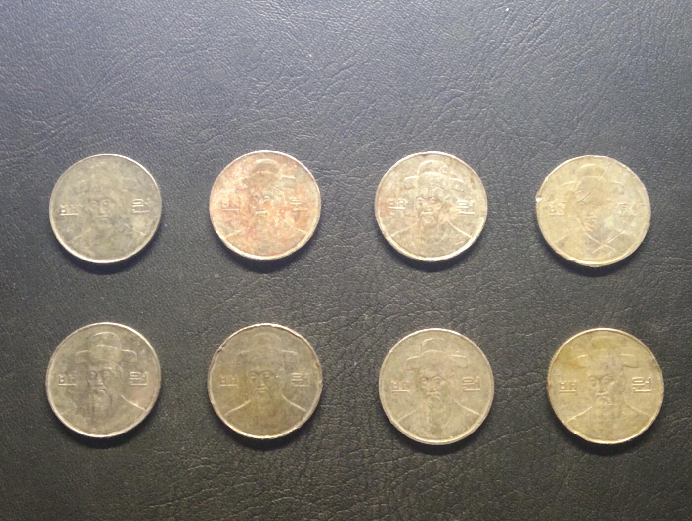 荟藏特别场次第九期——“社长的硬币堆” 韩国100元批量八个