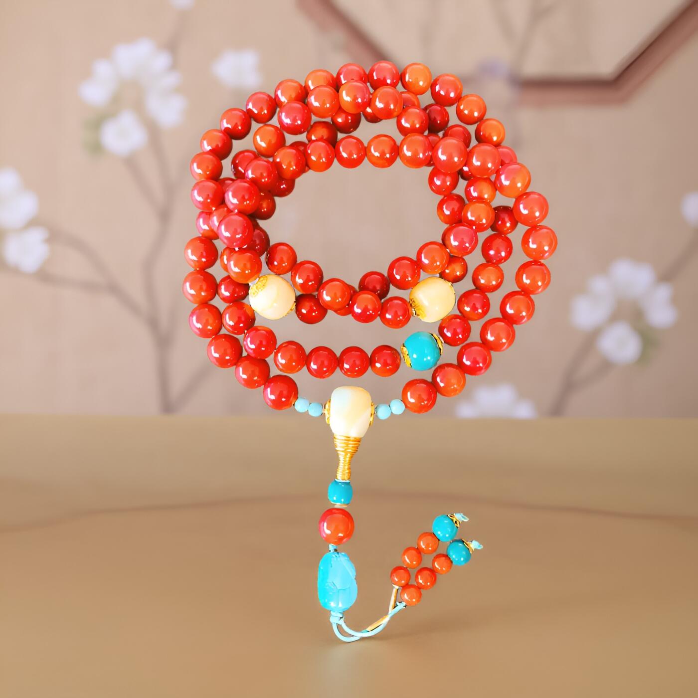 碧月说宝.君子怀瑾·当代和田玉清风专场(三) 原矿双色南红设计款项链