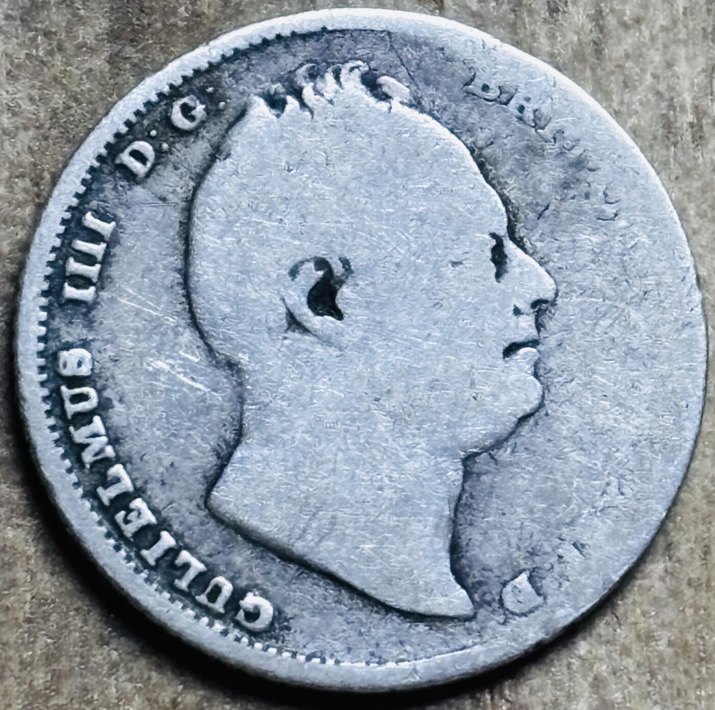 文馨钱币收藏第 297 场，银币，古钱币，铜元场，长期接代拍业务 英国威廉四世 6 便士银币