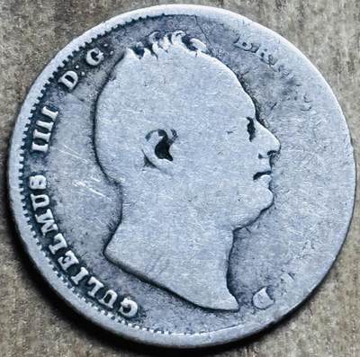 文馨钱币收藏第 297 场，银币，古钱币，铜元场，长期接代拍业务 - 英国威廉四世 6 便士银币