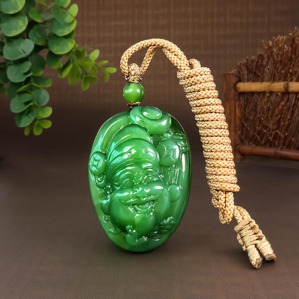 碧月说宝.君子怀瑾·当代和田玉清风专场(四) 老坑碧玉财神