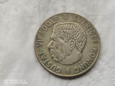 银币 - 1958年瑞典1克郎银币