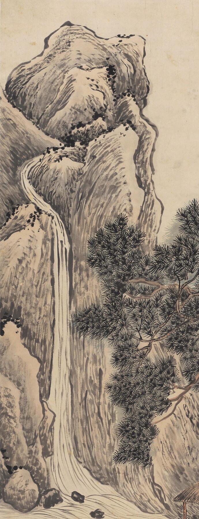 碧月说宝·同一藏家珍藏书画专场 吳穀祥 松林泉澗