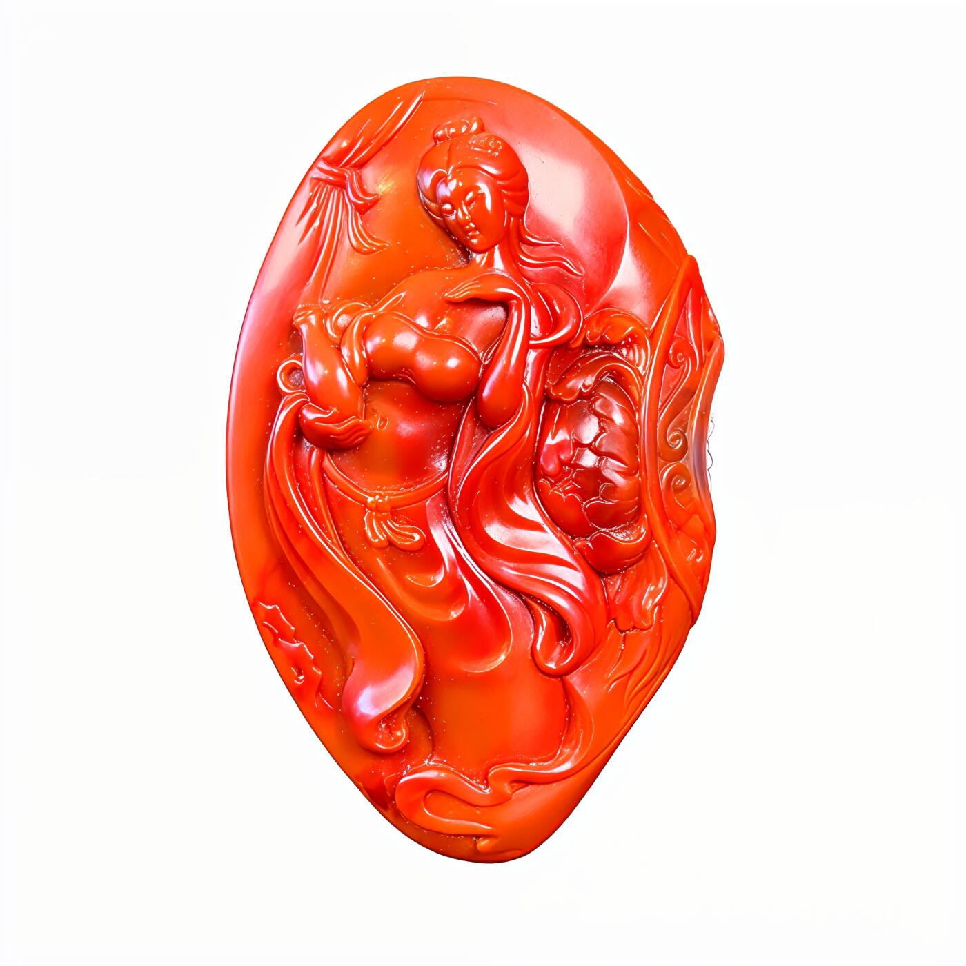 碧月说宝.君子怀瑾·当代和田玉清风专场(三) 苏工 玉贵人“遇贵人”南红吊坠