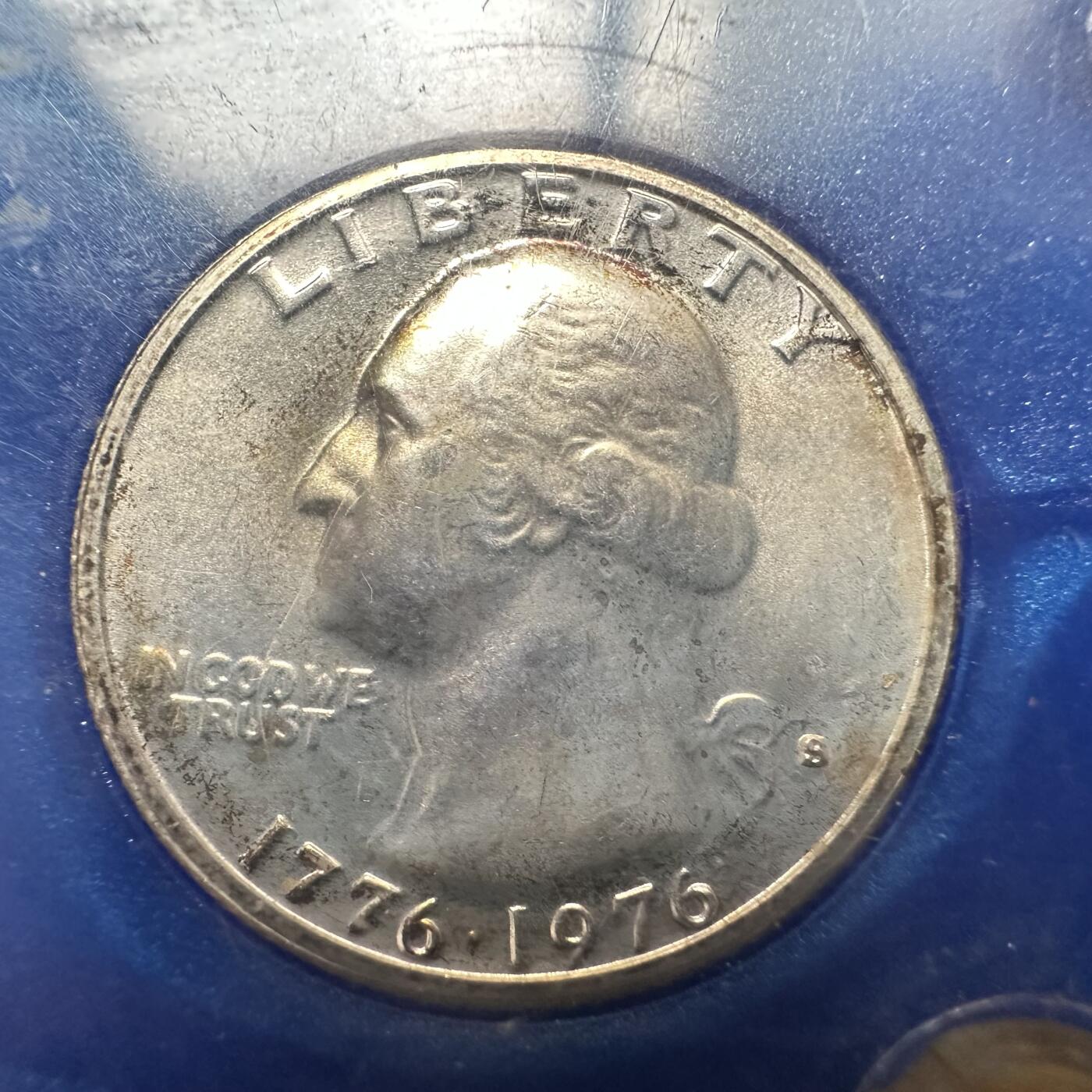 🌹外币初藏🌹🐯2026年第32场   每周二四六晚8️⃣点 接代拍 美国1976年建国200周年纪念银套币 40%银 总重41.84克 S版旧金山造币厂