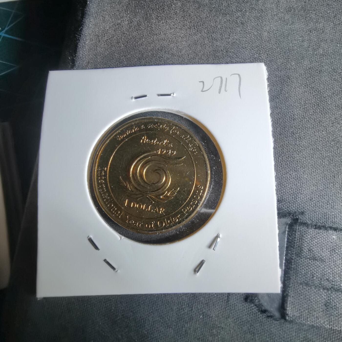 沼泽如烟--第1027场 澳大利亚1999年一元纪念币