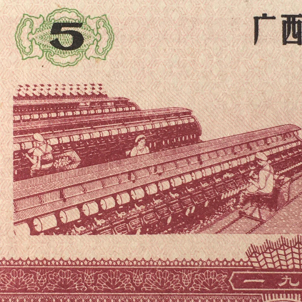        稀少1976年广西伍市斤工种专用粮票伍市斤经典人物全新品相未流通1枚原版真品如图供应票证旧藏文玩艺术收藏