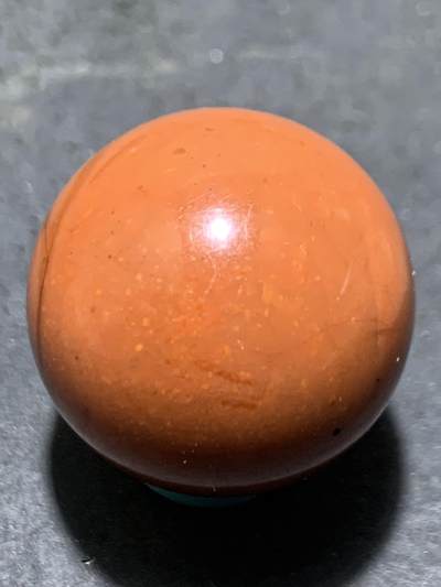 南红玛瑙柿子红大圆珠一颗， - 南红玛瑙柿子红大圆珠一颗，