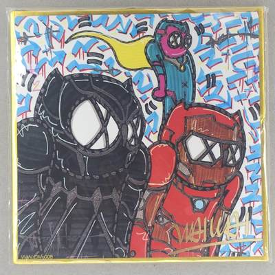 龙虎卡牌-七九场（满200元包邮，无佣金，每周六结拍，欢迎送拍） - 方形版画 waiwai - 漫威英雄