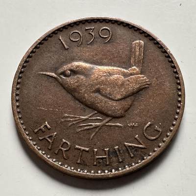 🌹外币初藏🌹🐯2026年第32场   每周二四六晚8️⃣点 接代拍 - 英国 1939年 一法新