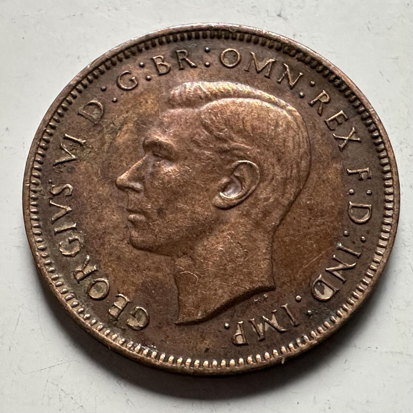 🌹外币初藏🌹🐯2026年第32场   每周二四六晚8️⃣点 接代拍 英国 1946年 一法新 a