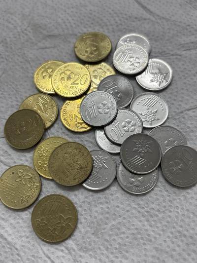 文馨钱币收藏第 297 场，银币，古钱币，铜元场，长期接代拍业务 - 原光新加坡 10/20 分 26 枚