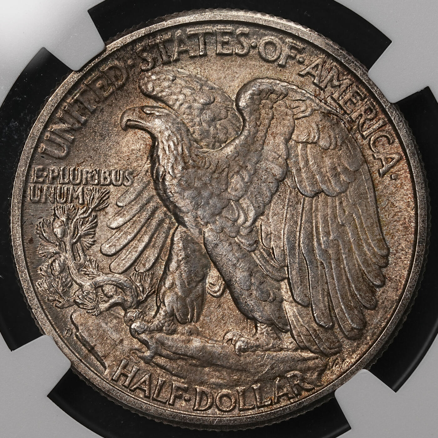 修遠堂世界钱币第108期 NGC MS64 1946年美国50美分银币，D厂铭