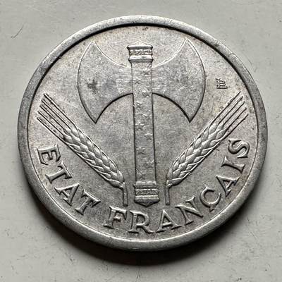 🌹外币初藏🌹🐯2026年第32场   每周二四六晚8️⃣点 接代拍 - 法国1943年维希政府 一法郎