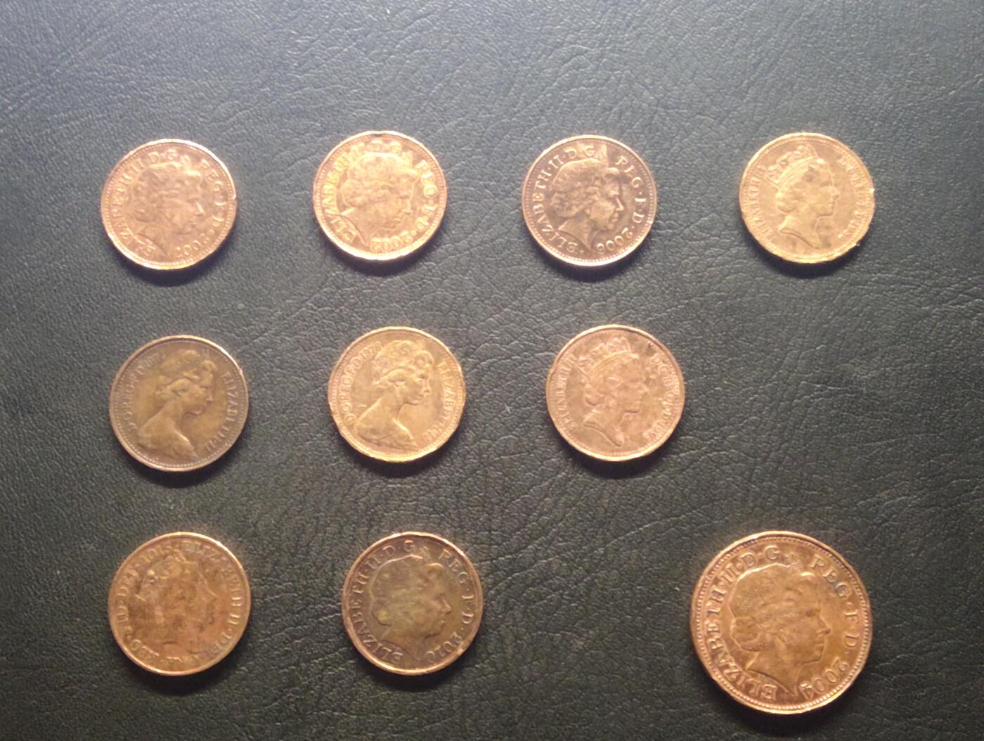 荟藏特别场次第九期——“社长的硬币堆” 英国硬币批量十个