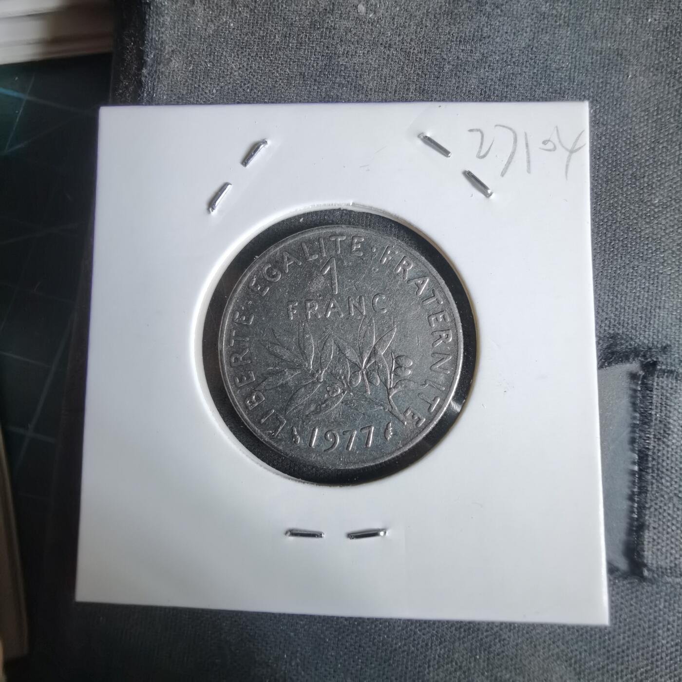 沼泽如烟--第1027场 法国1977年1法郎