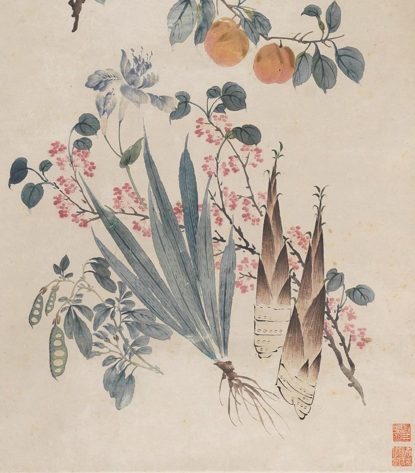 碧月说宝·同一藏家珍藏书画专场 顾洛 岁朝图