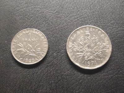 荟藏特别场次第十期——“社长的硬币堆” - 法国1+5法郎