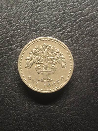 荟藏特别场次第十期——“社长的硬币堆” - 英国1987年1镑 皇冠树版本