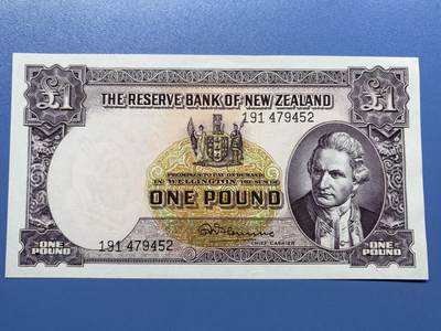 新西兰1967年1镑 实物图 - 新西兰1967年1镑 实物图