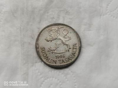 银币 - 1966年芬兰1马克银币