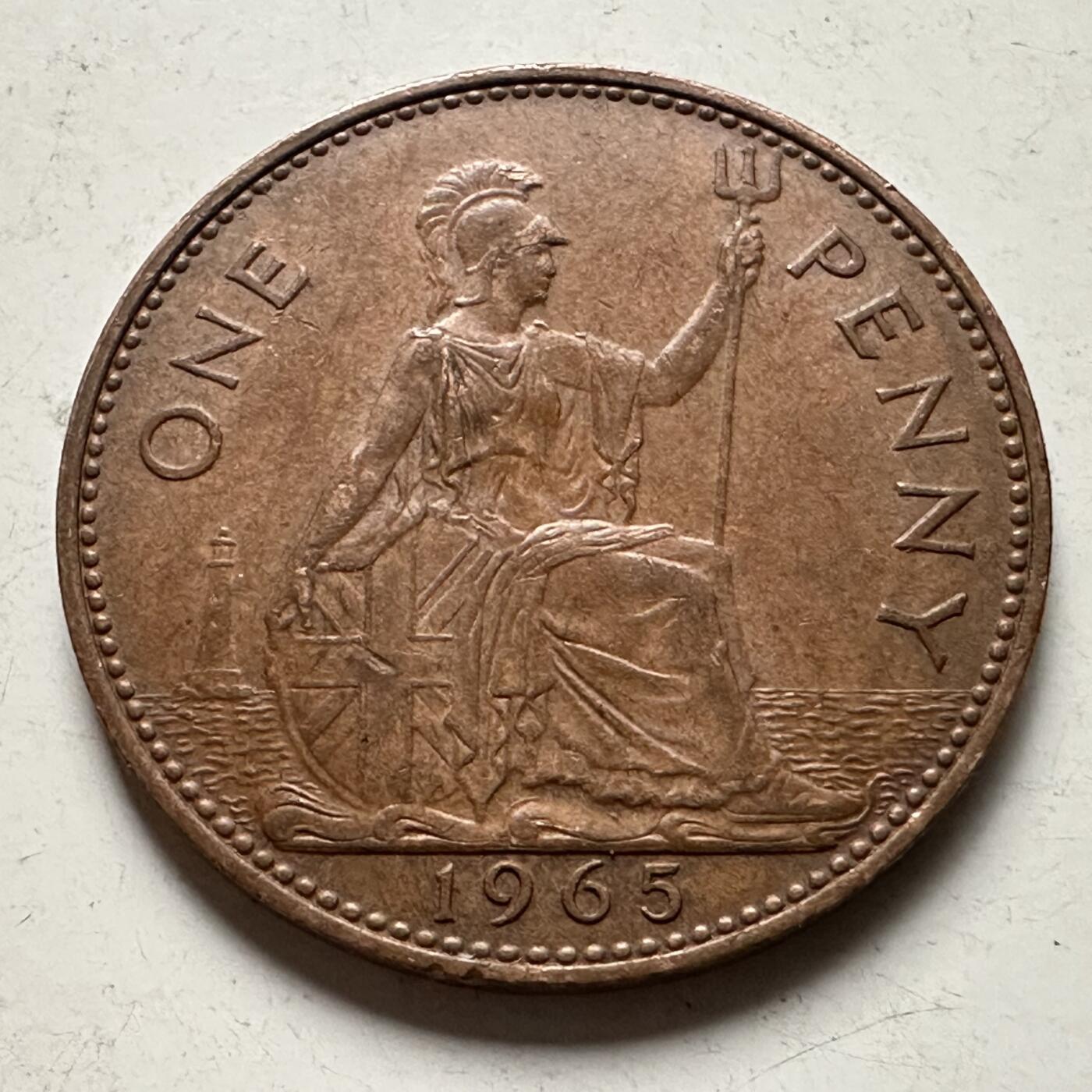 🌹外币初藏🌹🐯2026年第32场   每周二四六晚8️⃣点 接代拍 英国 1965年 一便士 