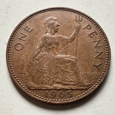 🌹外币初藏🌹🐯2026年第32场   每周二四六晚8️⃣点 接代拍 - 英国 1965年 一便士 