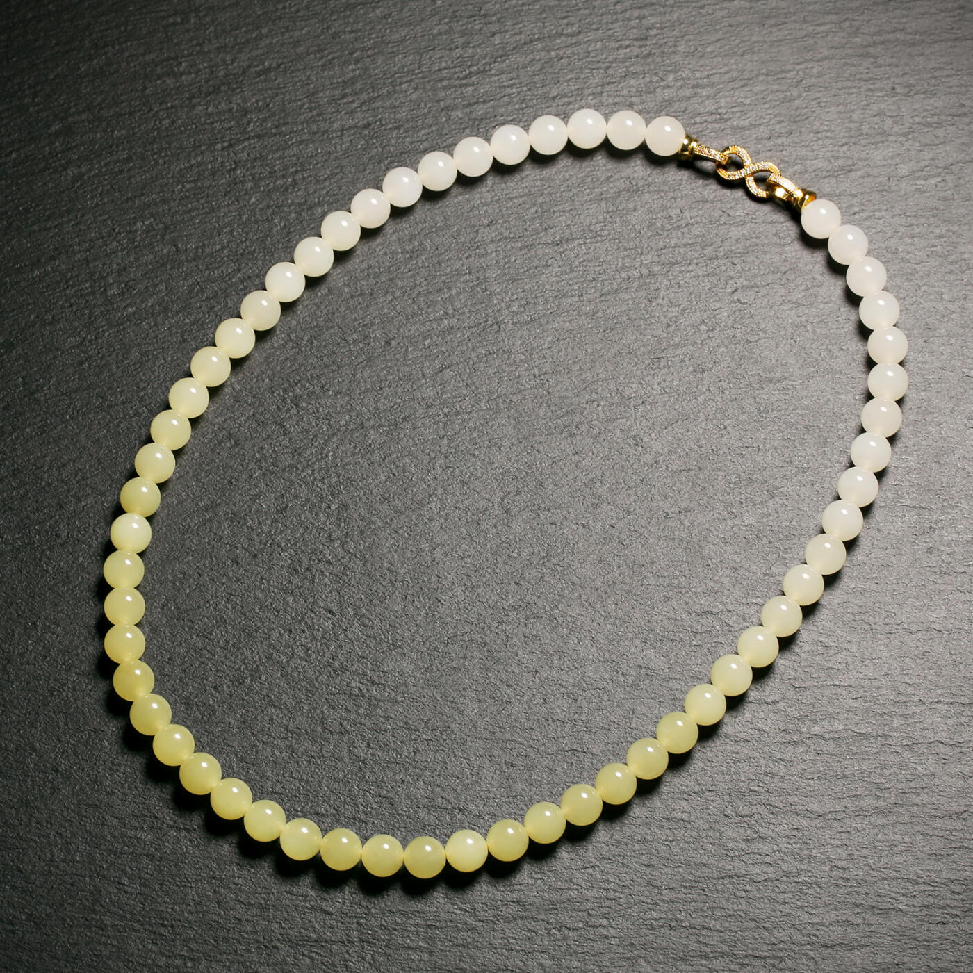 碧月说宝.君子怀瑾·当代和田玉清风专场(三) 稀缺和田玉黄玉白玉渐变色项链