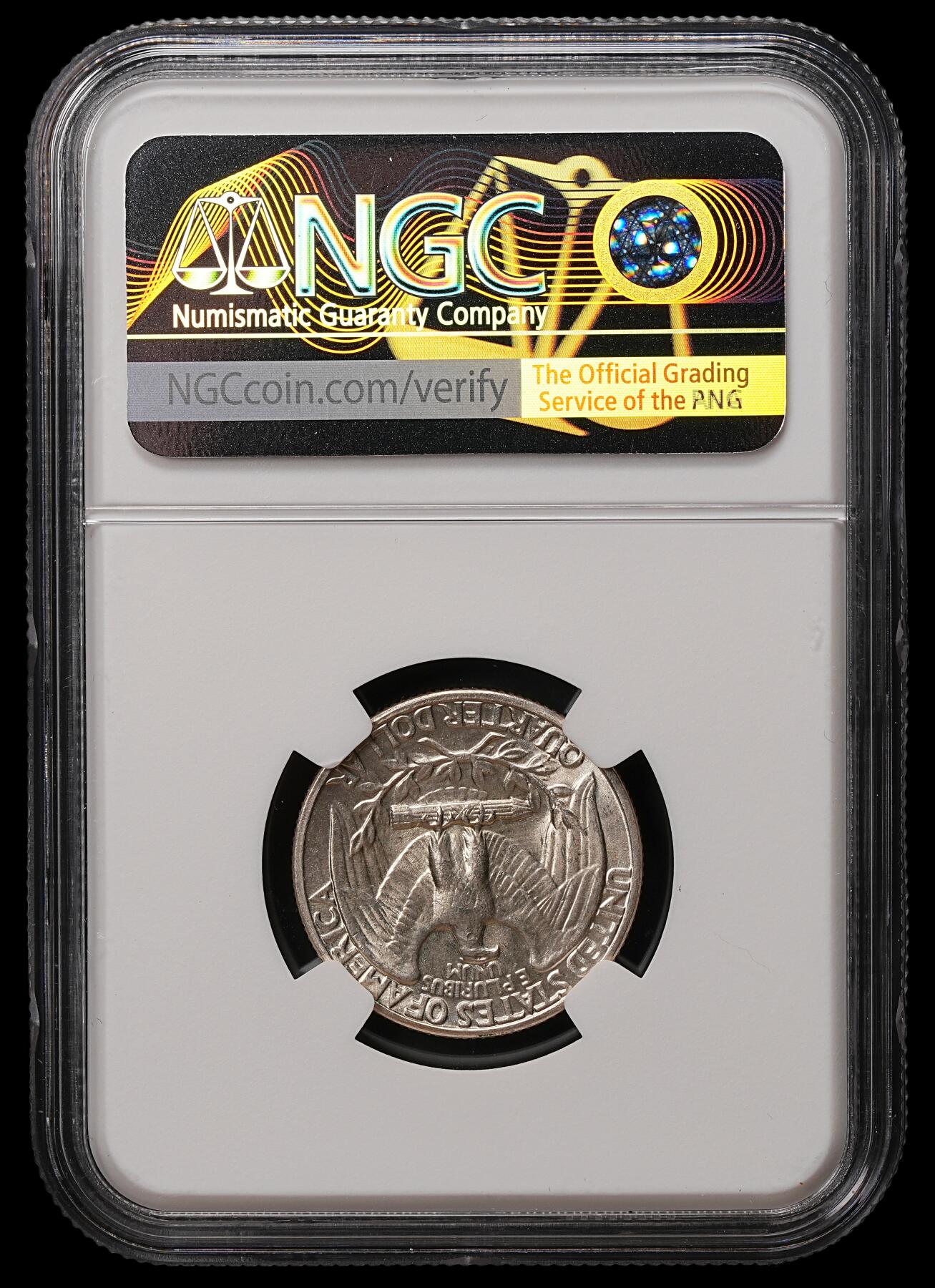 修遠堂世界钱币第108期 NGC MS64 1942年美国25美分银币