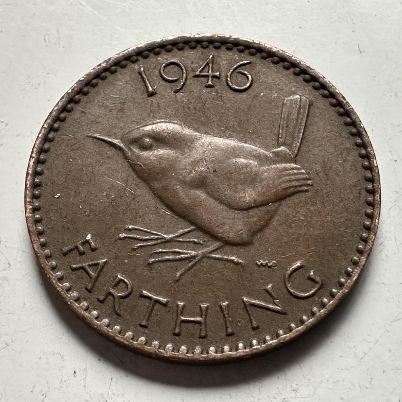 🌹外币初藏🌹🐯2026年第32场   每周二四六晚8️⃣点 接代拍 英国 1946年 一法新 b