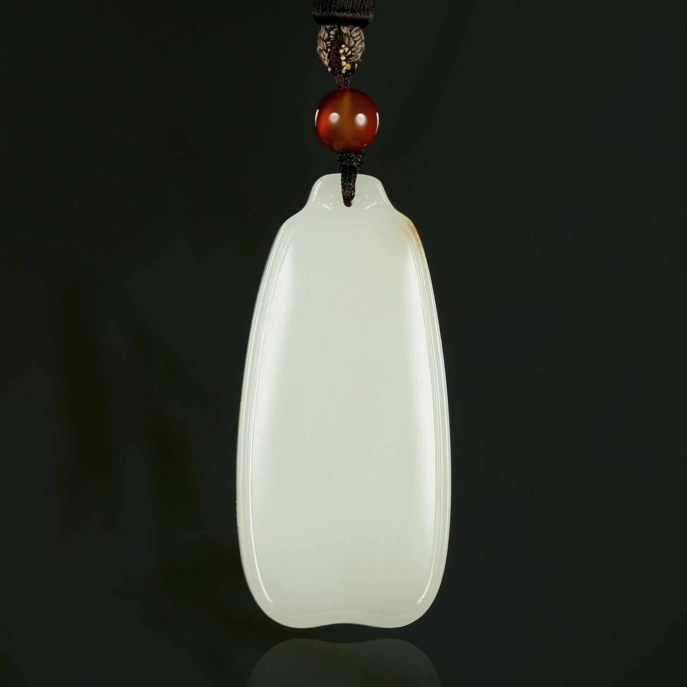 碧月说宝.君子怀瑾·当代和田玉清风专场(三) 高俊华 洒金皮和田玉籽料平安如意牌