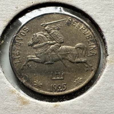 🌹外币初藏🌹🐯2026年第32场   每周二四六晚8️⃣点 接代拍 - 立陶宛 1925年 共和国 1分