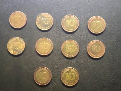 荟藏特别场次第九期——“社长的硬币堆” - 德国10芬尼批量十个