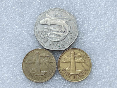 第一海外回流一元起拍收藏 散集专场  第304期 - 巴巴多斯硬币 3枚