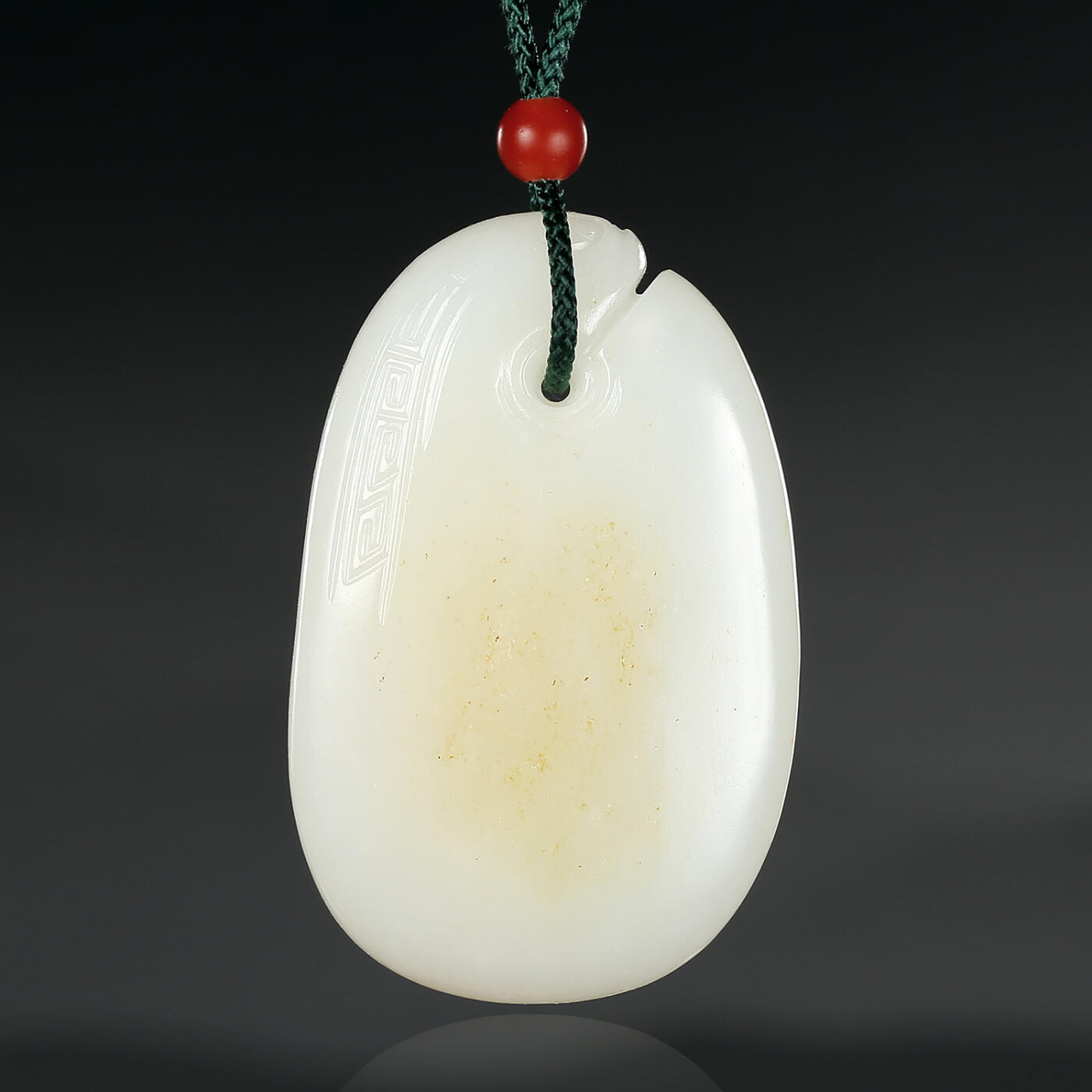 碧月说宝.君子怀瑾·当代和田玉清风专场(三) 洒金皮和田玉博古纹平安牌