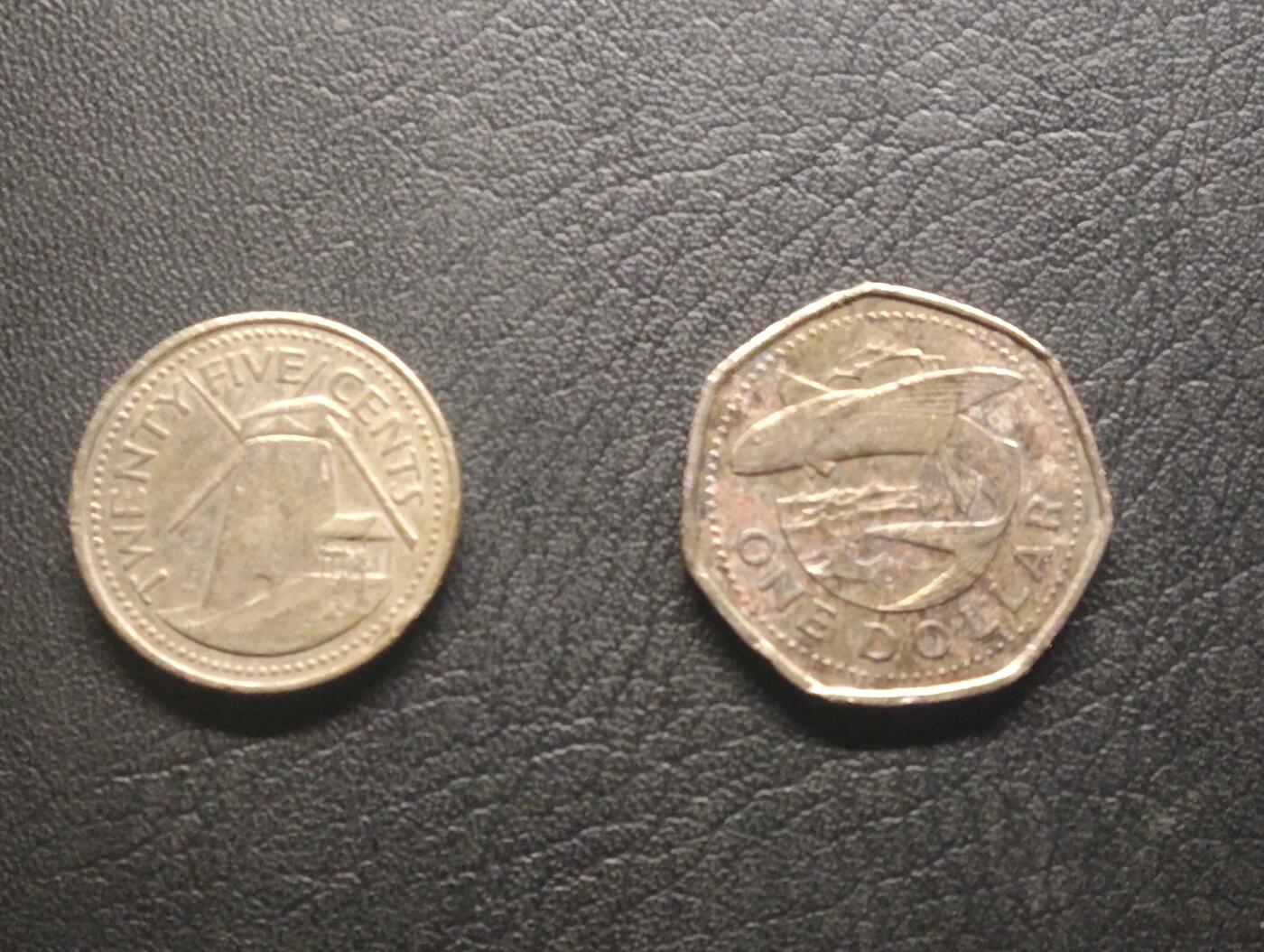 荟藏特别场次第十期——“社长的硬币堆” 巴巴多斯25分+1元