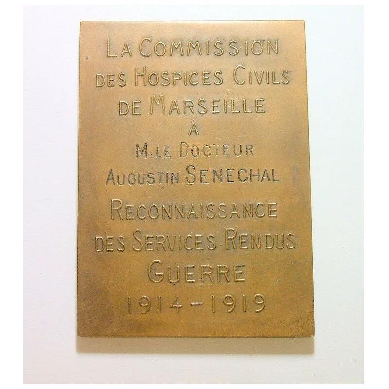 【艺术】法国艺术大章1919年 一战胜利+凯旋门浮雕拿破仑出征 高浮雕精制超大铜章 50×70MM