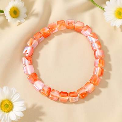 碧月说宝.君子怀瑾·当代和田玉清风专场(三) - 鸿运当头南红飘花手串