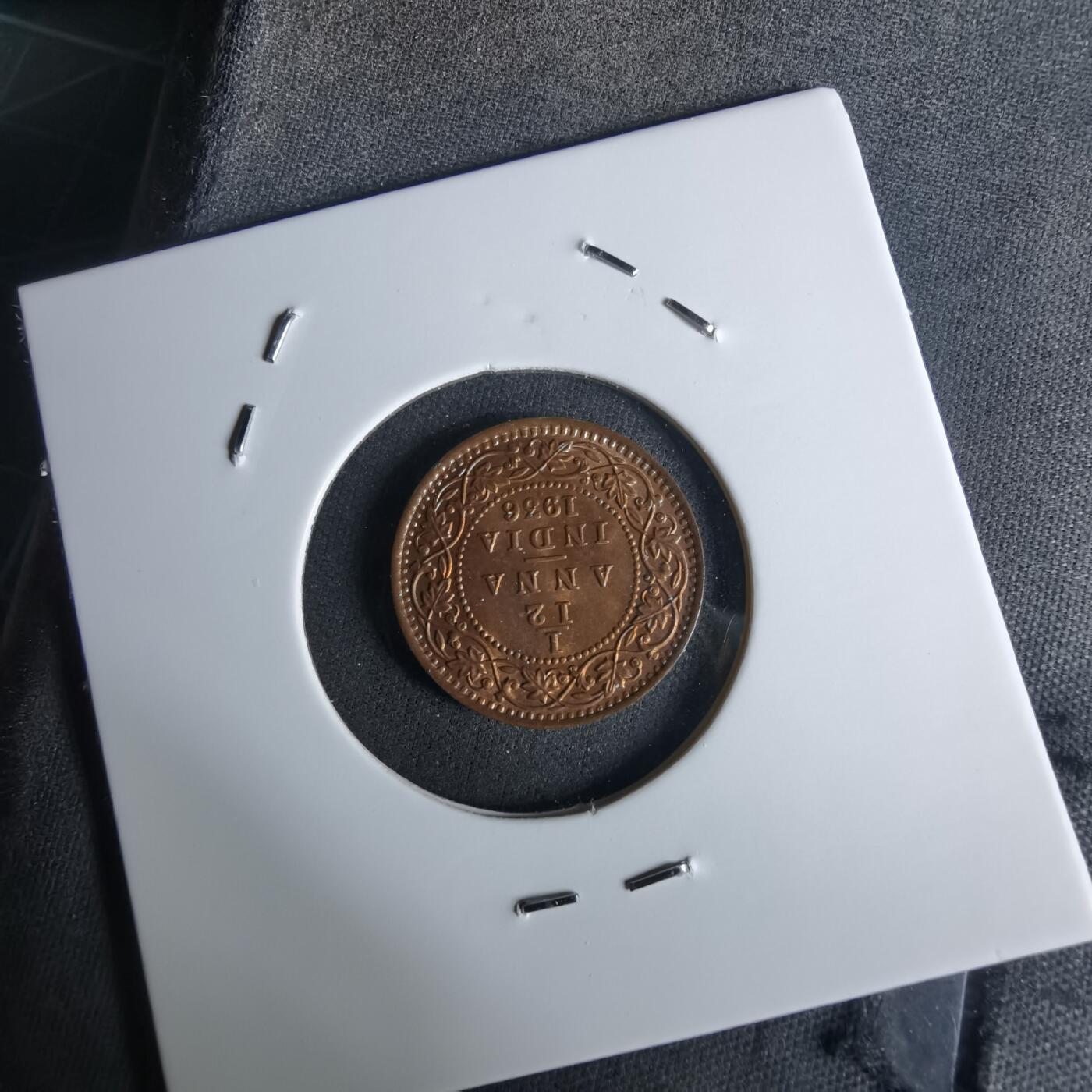 沼泽如烟--第1027场 英属印度1936年十二分之一安娜