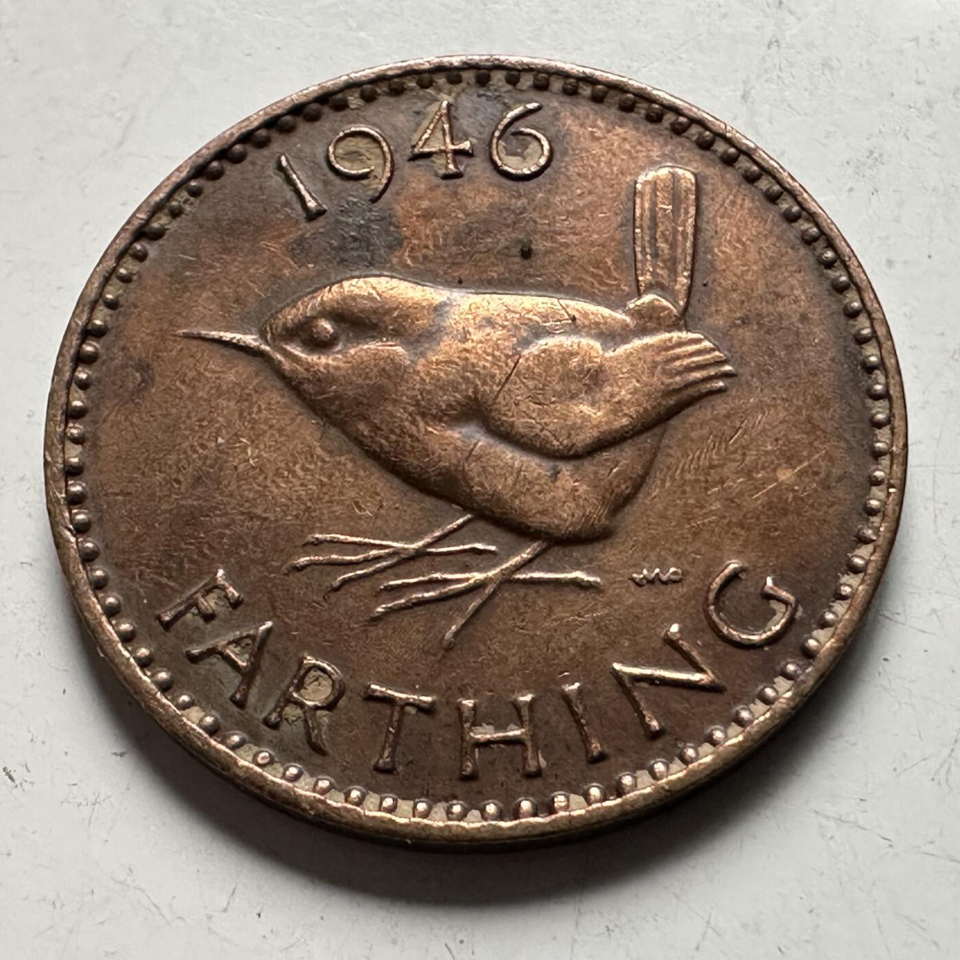 🌹外币初藏🌹🐯2026年第32场   每周二四六晚8️⃣点 接代拍 英国 1946年 一法新 a