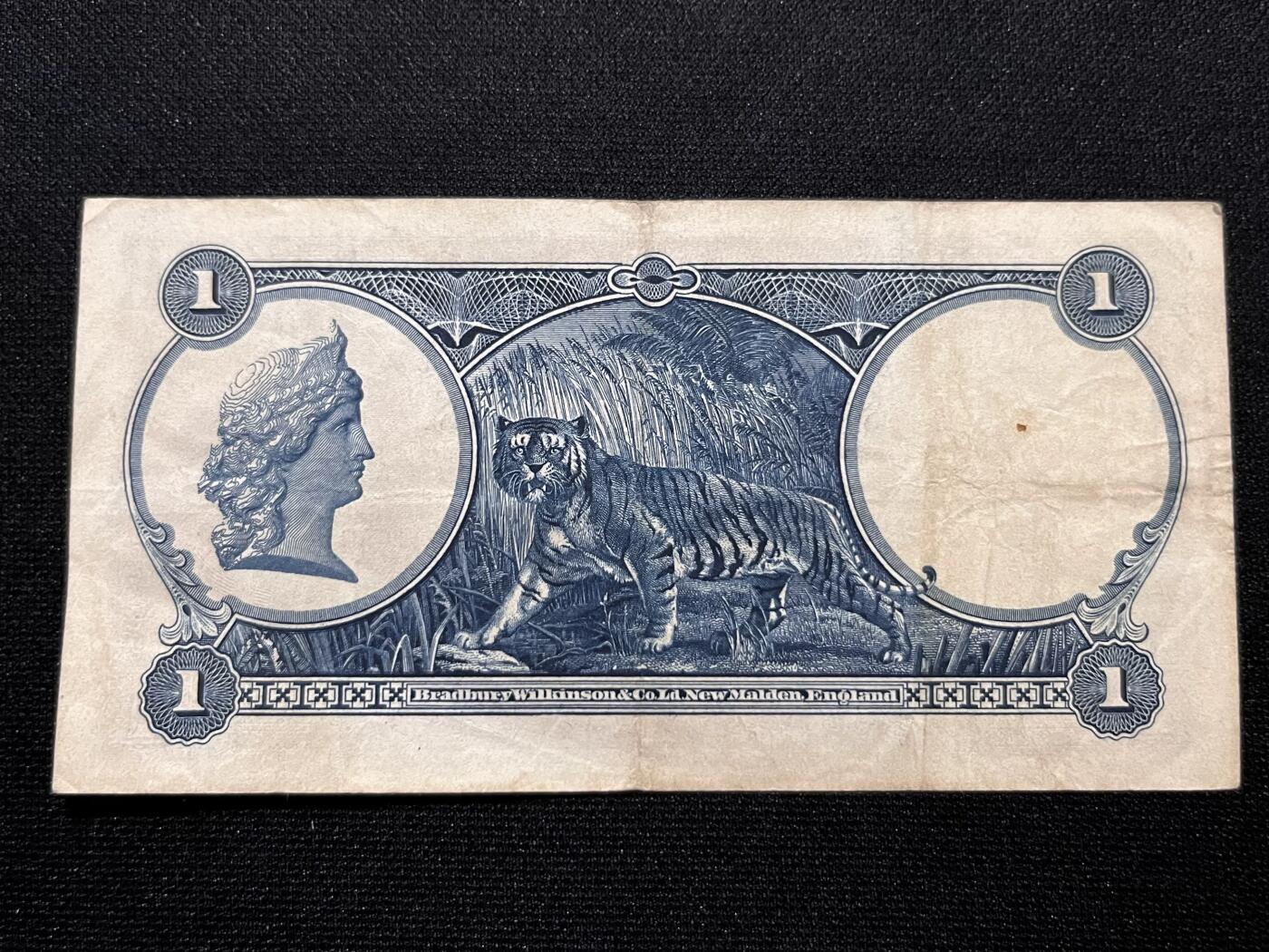 1935年英属海峡殖民地1元 实物图