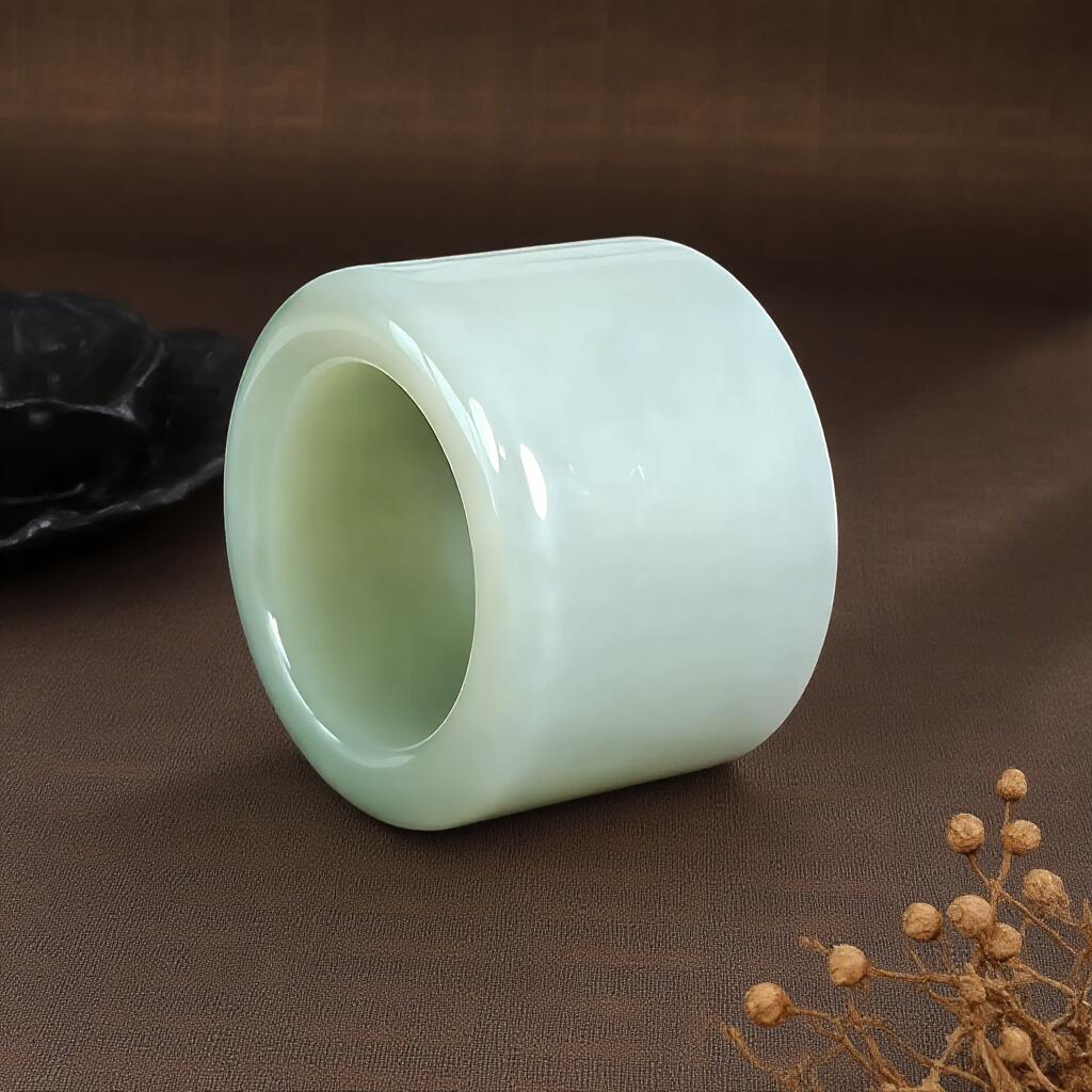 碧月说宝.君子怀瑾·当代和田玉清风专场(四) 老坑和田玉扳指