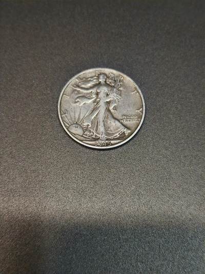 国内外机制币银元拍场 小精品场 - 美国行走女神半美元，包浆老道自然，好看漂亮