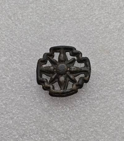 瓶子🏺第233期拍卖会 - 泰国早期十字金刚杵（Vajra）青铜宗教代币