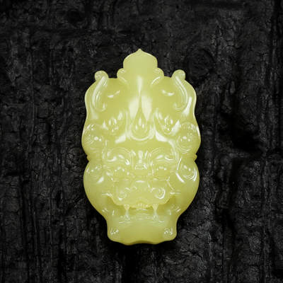 碧月说宝.君子怀瑾·当代和田玉清风专场(三) - 沈杭俊 珍罕鸡油黄黄玉守护平安佩