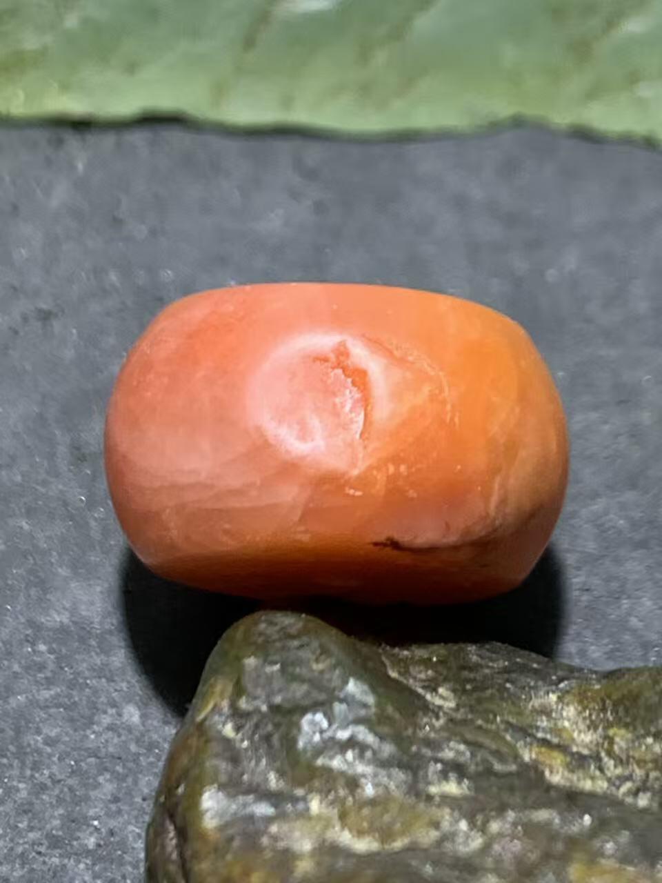 亚光保山南红玛瑙通货墩子一个，