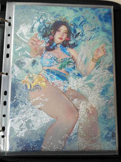 阳大大卡牌拍卖第105期（持续收拍品，周五晚上九点截拍，进群福利早知道） - 【A4限编粗闪】焱卡文化-刷子 人间传 小乔 限编888/888