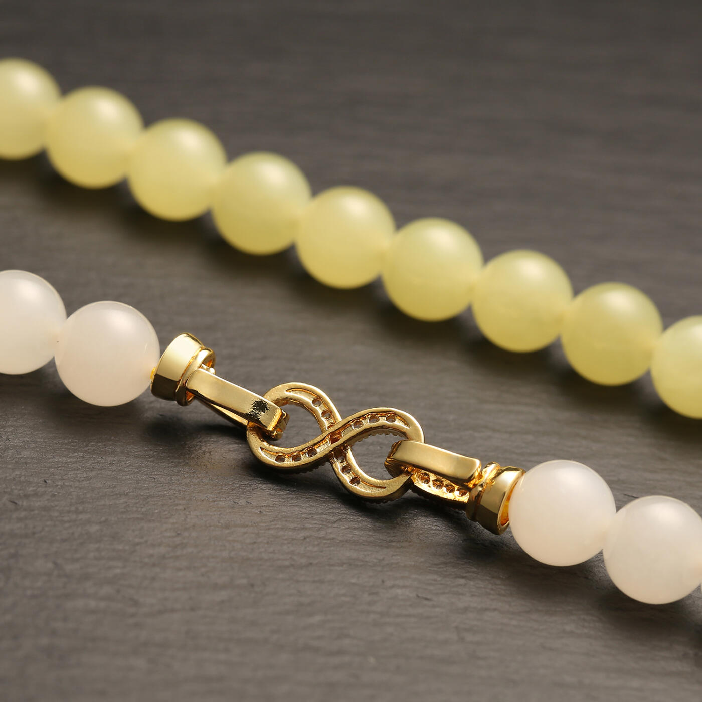 碧月说宝.君子怀瑾·当代和田玉清风专场(三) 稀缺和田玉黄玉白玉渐变色项链