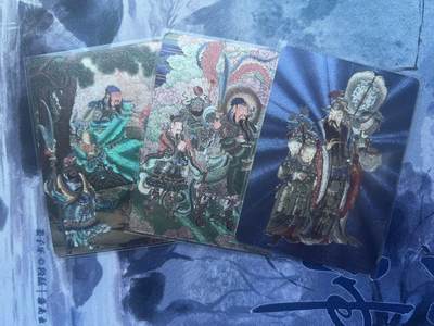 【随心含颖卡拍56期】卡游/集卡社/卡卡沃 抽卡机专场拍卖【无佣金】 - 启读文化 关羽 三张 粗闪卡